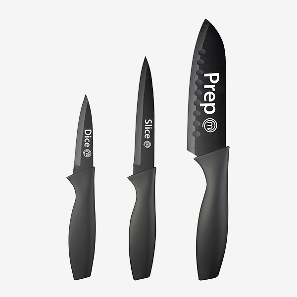 Set of 3 Bra Efficient Professional Knives Made of German Molybdenum  Vanadium Steel MasterChef Range : : Home & Kitchen