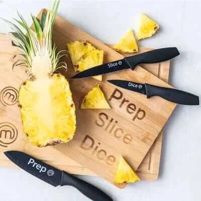 UK MASTERCHEF CAPTION KNIVES 3PCS KNIFE SETS ESSENTIAL KITCHENWARE