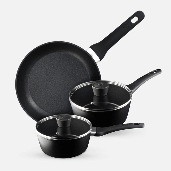 UK MASTERCHEF COOKWARE SET 3PCS PAN SETS ESSENTIAL KITCHENWARE