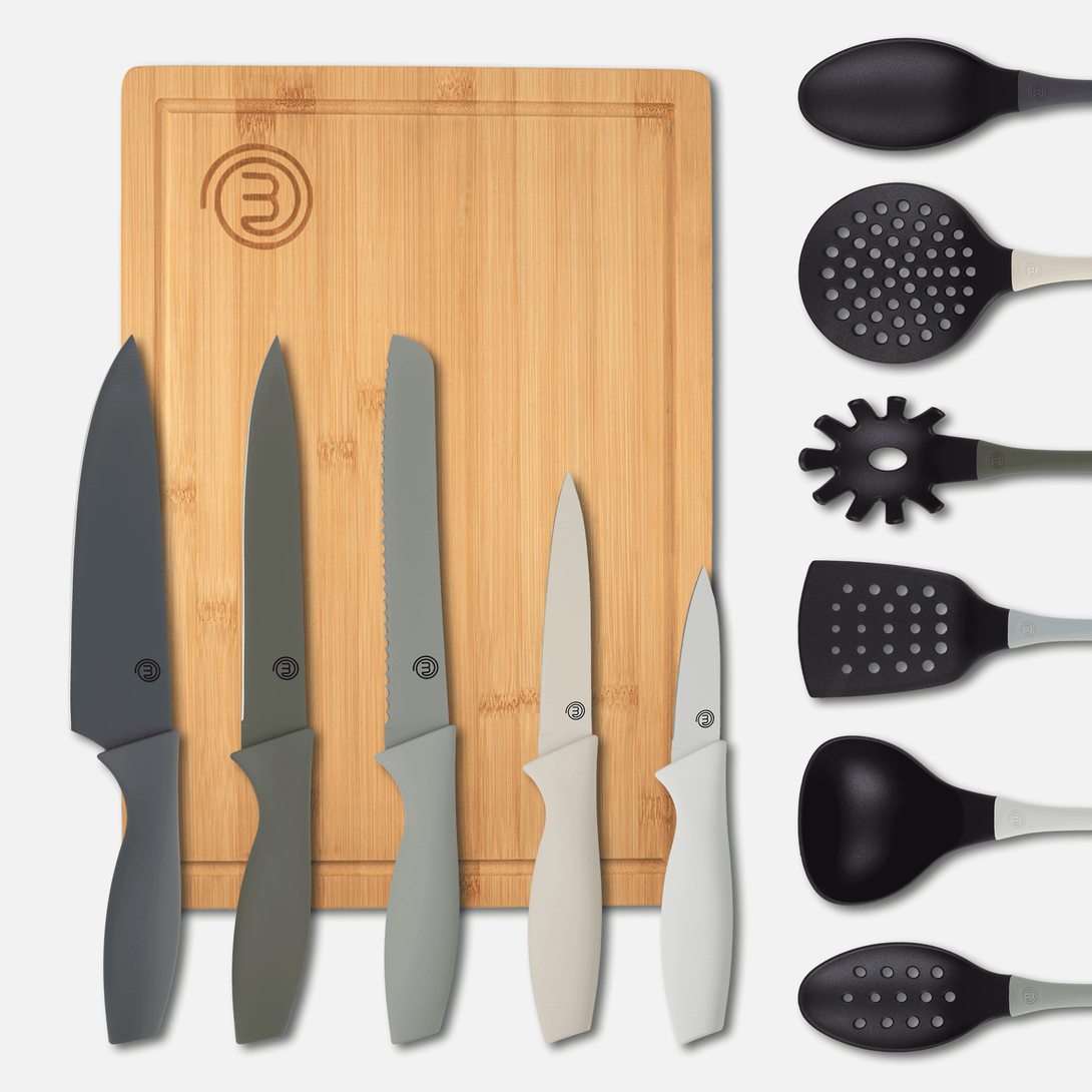 UK MASTERCHEF EARTH KITCHEN OFFER KITCHEN SETS EARTH GREY KITCHENWARE