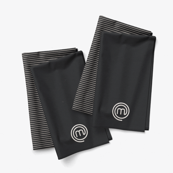 UK MASTERCHEF KITCHEN TOWELS 4PCS TEXTILES ELITE KITCHENWARE