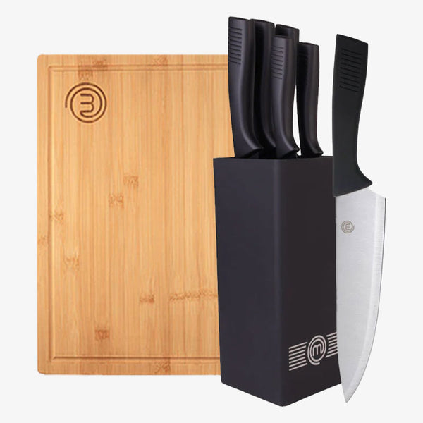 UK MASTERCHEF KNIVES & BLOCK OFFER KNIFE BLOCKS ELITE KITCHENWARE