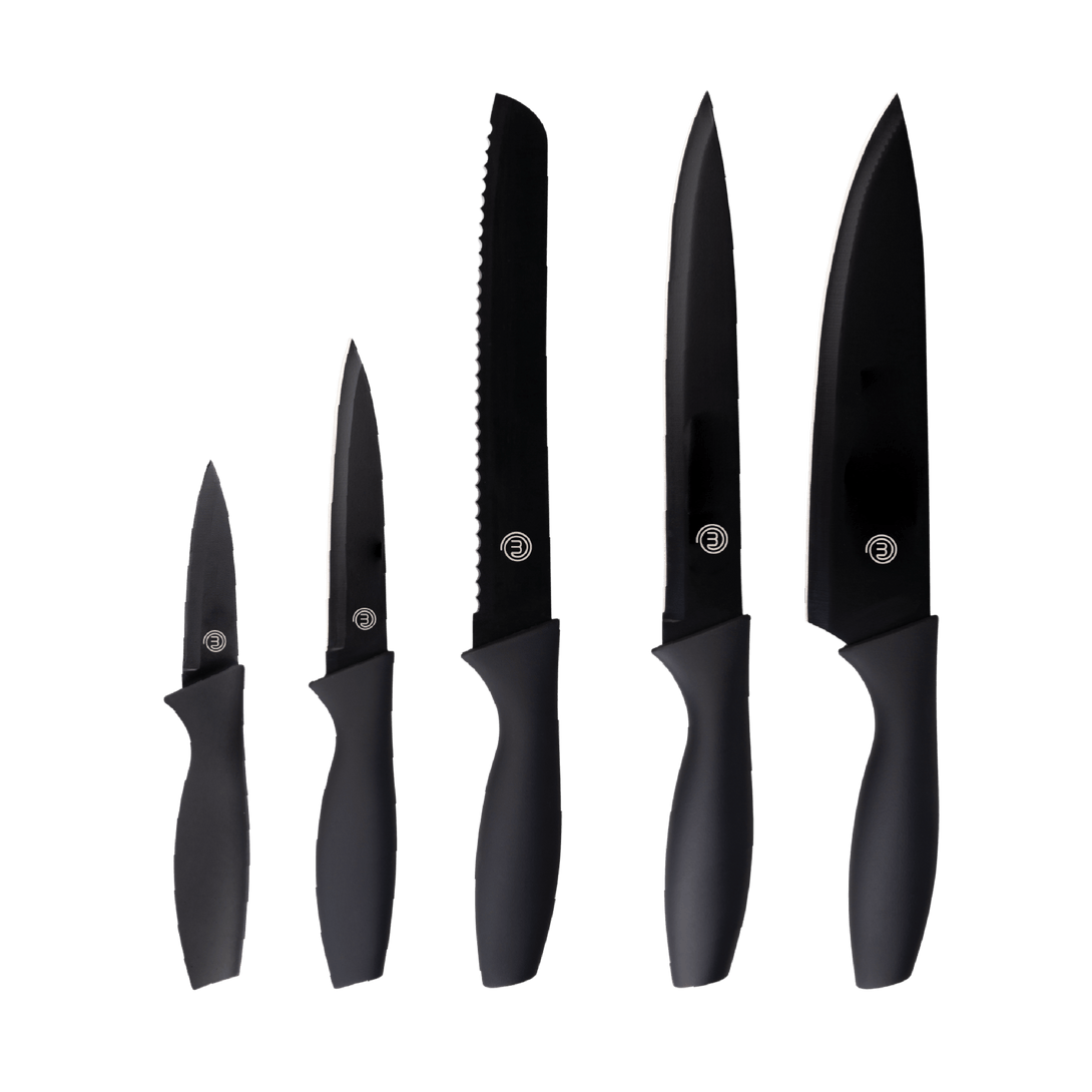 UK MASTERCHEF LOGO KNIVES 5PCS KNIFE SETS ESSENTIAL KITCHENWARE