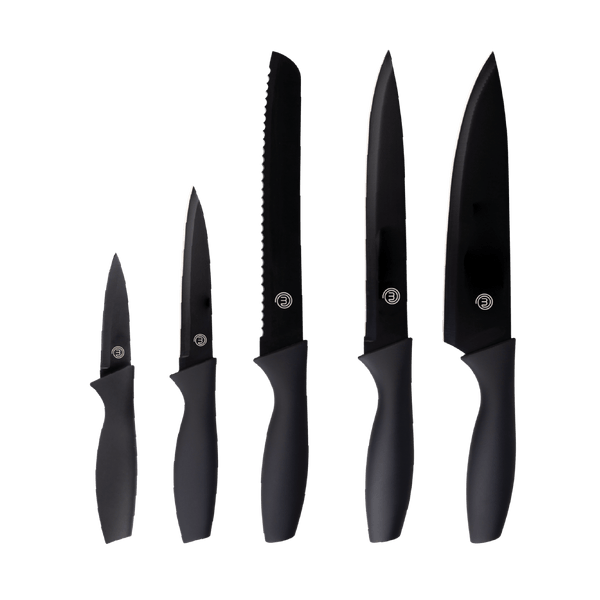 UK MASTERCHEF LOGO KNIVES 5PCS KNIFE SETS ESSENTIAL KITCHENWARE