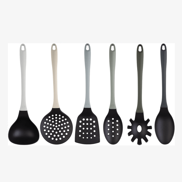 UK MASTERCHEF NON STICK UTENSILS 6 PCS UTENSILS EARTH GREY KITCHENWARE