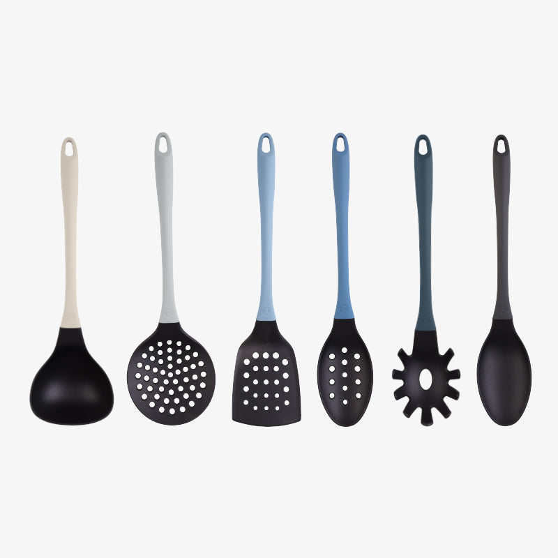 UK MASTERCHEF NON STICK UTENSILS 6 PCS UTENSILS NORDIC BLUE KITCHENWARE