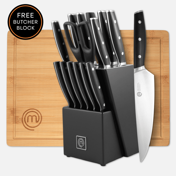 UK MASTERCHEF SHOW KNIFE BLOCK OFFER KNIFE BLOCKS PERFORMANCE KITCHENWARE