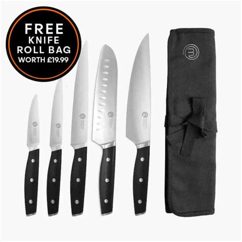 UK MASTERCHEF SHOW KNIFE SET 5PCS KNIFE SETS PERFORMANCE KITCHENWARE