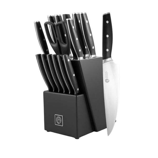 UK MASTERCHEF SHOW KNIVES & BLOCK 15PCS KNIFE BLOCKS PERFORMANCE KITCHENWARE