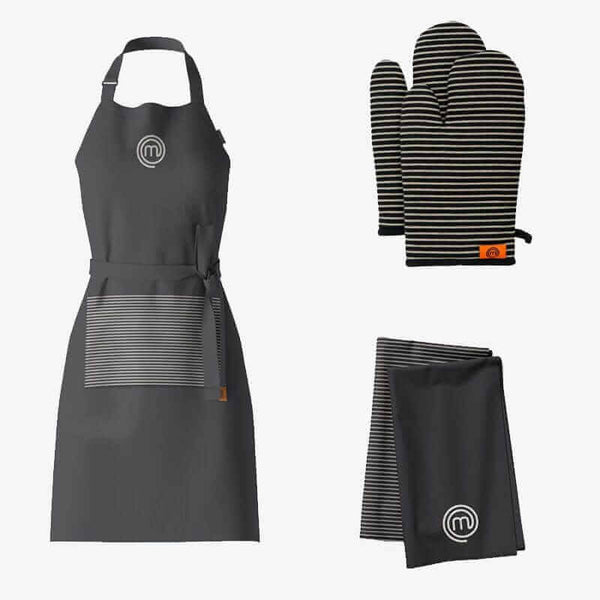 UK MASTERCHEF TEXTILE GIFT SET 4PCS TEXTILE SETS ELITE KITCHENWARE