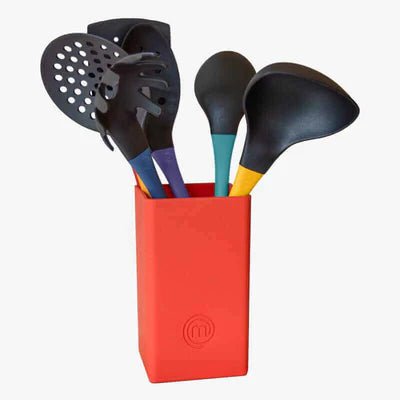 UK MASTERCHEF UTENSIL & HOLDER SET UTENSILS VIVID KITCHENWARE